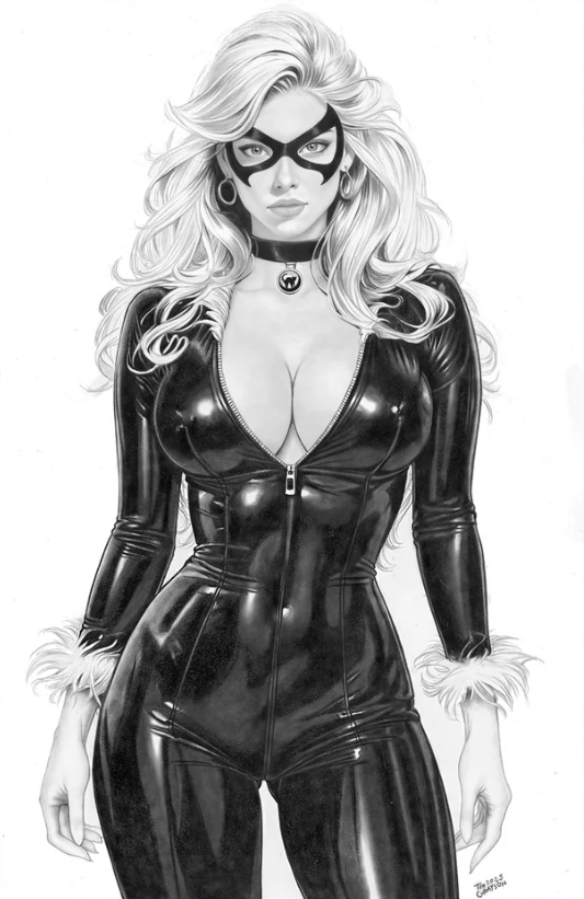 (Limited to 100 Worldwide) Waifu Chronicles #1 Cover B Black Cat Virgin Variant