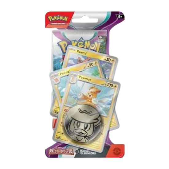 Paldea Evolved Premium Checklane Blister (Pawmot)